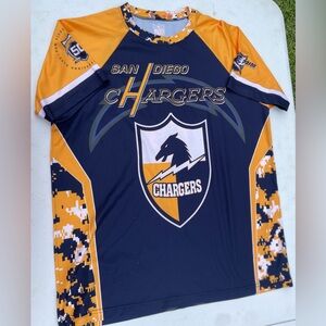 San Diego Chargers Kids Shirt - Navy and Orange